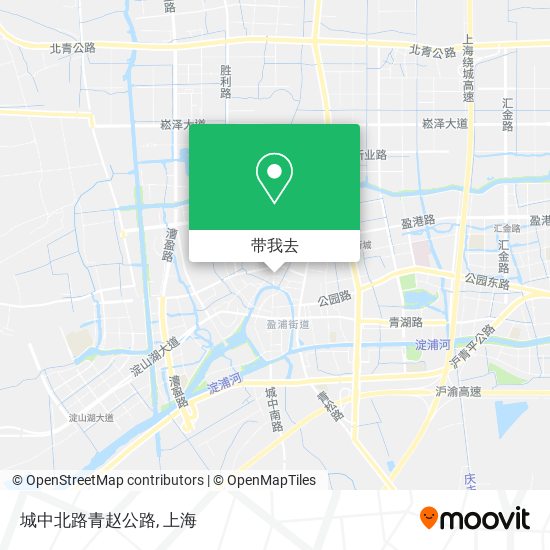 城中北路青赵公路地图