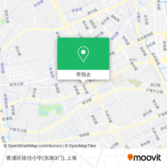 青浦区徐泾小学(东南3门)地图