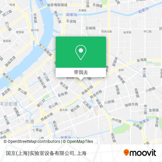 国京(上海)实验室设备有限公司地图