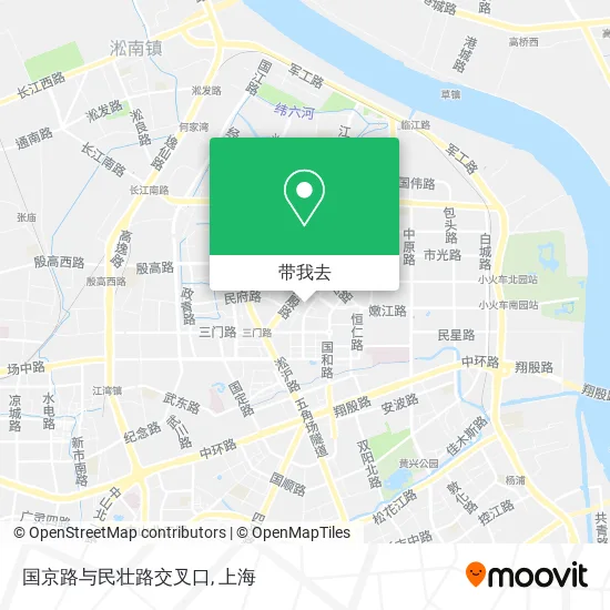 国京路与民壮路交叉口地图
