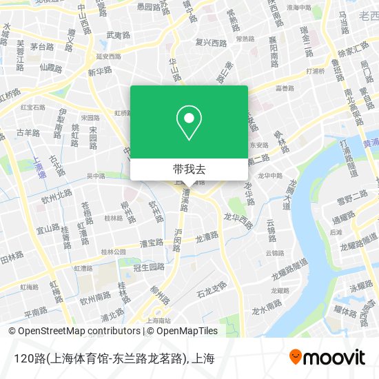 120路(上海体育馆-东兰路龙茗路)地图