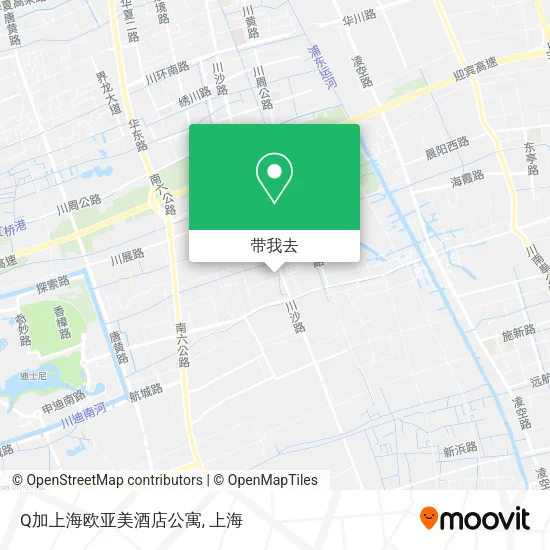 Q加上海欧亚美酒店公寓地图