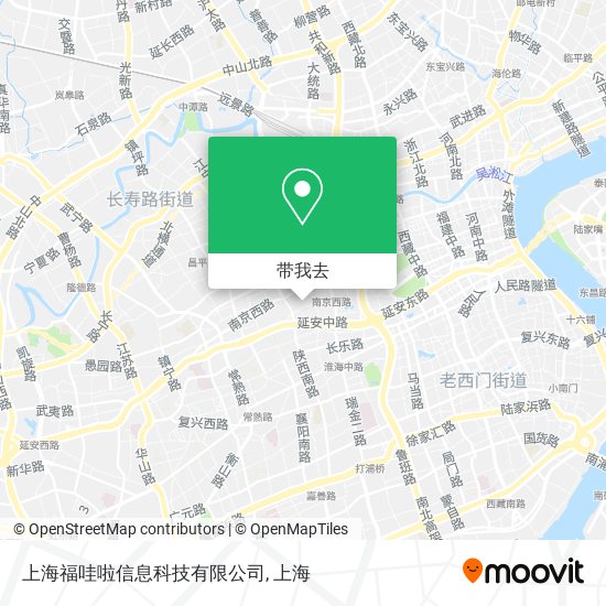 上海福哇啦信息科技有限公司地图