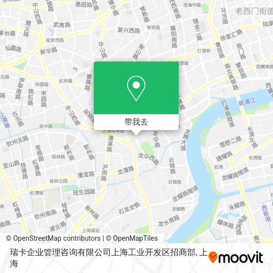 瑞卡企业管理咨询有限公司上海工业开发区招商部地图