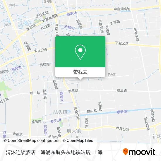 清沐连锁酒店上海浦东航头东地铁站店地图