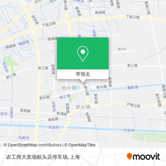 农工商大卖场航头店停车场地图