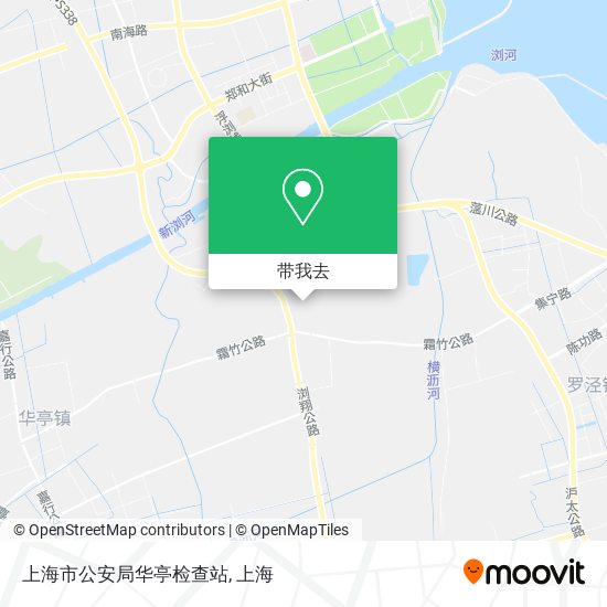 上海市公安局华亭检查站地图