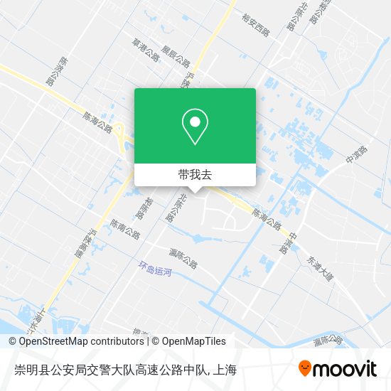 崇明县公安局交警大队高速公路中队地图