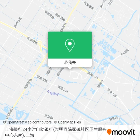 上海银行24小时自助银行(崇明县陈家镇社区卫生服务中心东南)地图