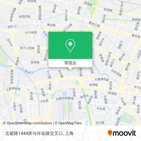 北翟路1444弄与许金路交叉口地图