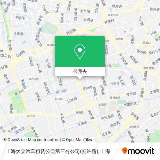 上海大众汽车租赁公司第三分公司(虹许路)地图