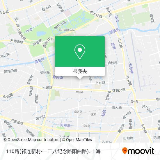 110路(祁连新村-一二八纪念路阳曲路)地图