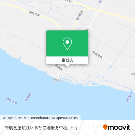 崇明县堡镇社区事务受理服务中心地图