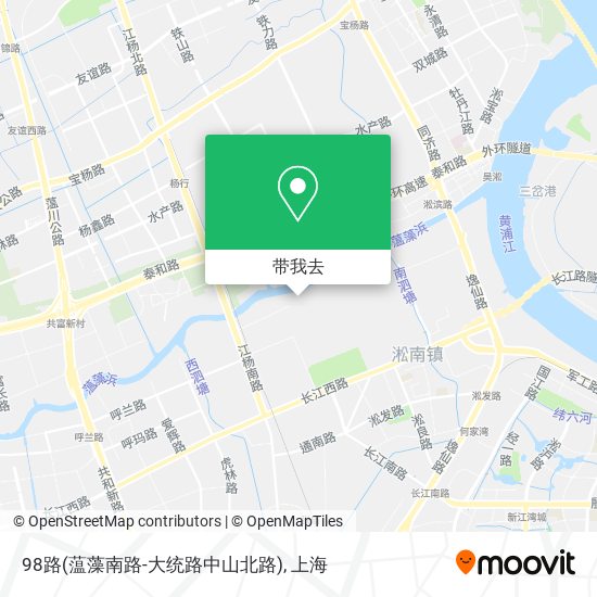 98路(蕰藻南路-大统路中山北路)地图