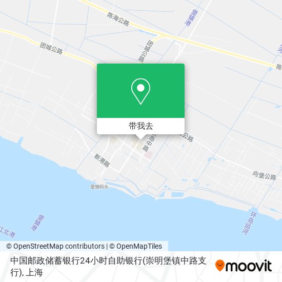 中国邮政储蓄银行24小时自助银行(崇明堡镇中路支行)地图