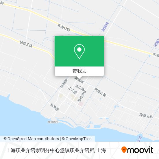 上海职业介绍崇明分中心堡镇职业介绍所地图