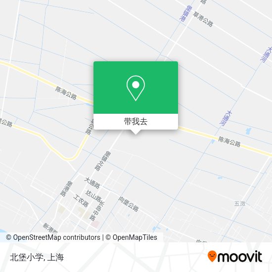 北堡小学地图