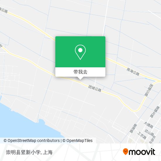 崇明县竖新小学地图