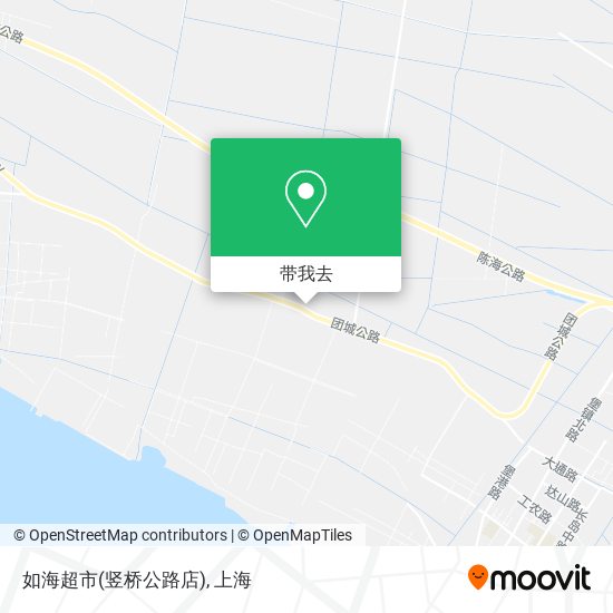 如海超市(竖桥公路店)地图