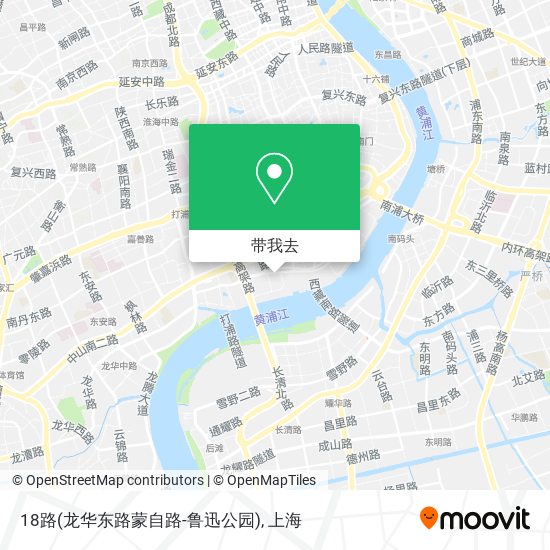 18路(龙华东路蒙自路-鲁迅公园)地图