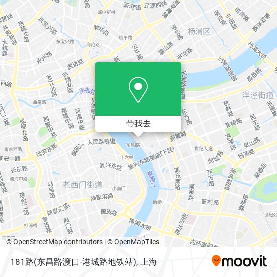 181路(东昌路渡口-港城路地铁站)地图