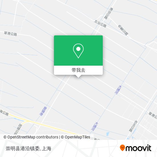 崇明县港沿镇委地图