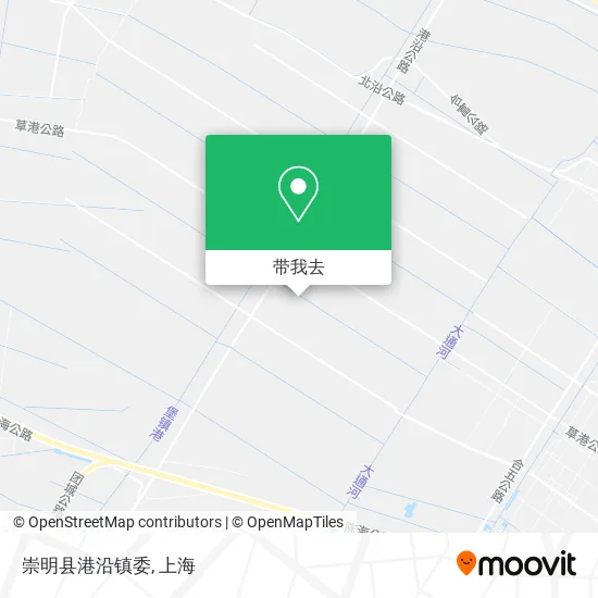 崇明县港沿镇委地图