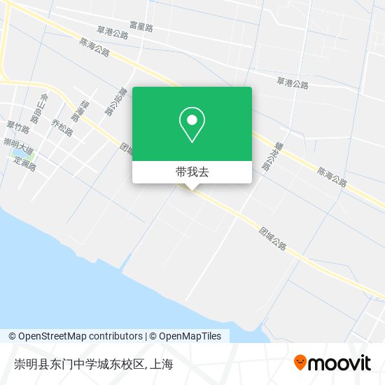 崇明县东门中学城东校区地图