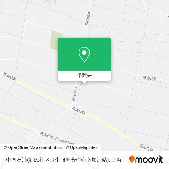 中国石油(新民社区卫生服务分中心南加油站)地图