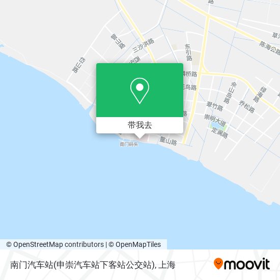 南门汽车站(申崇汽车站下客站公交站)地图