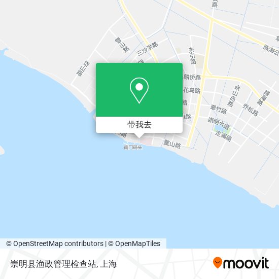 崇明县渔政管理检查站地图