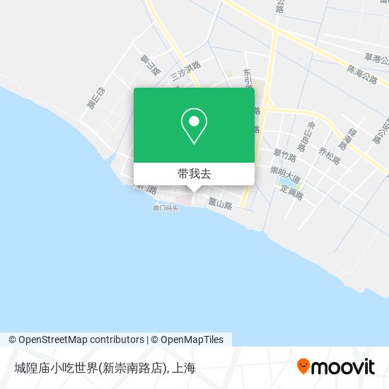 城隍庙小吃世界(新崇南路店)地图