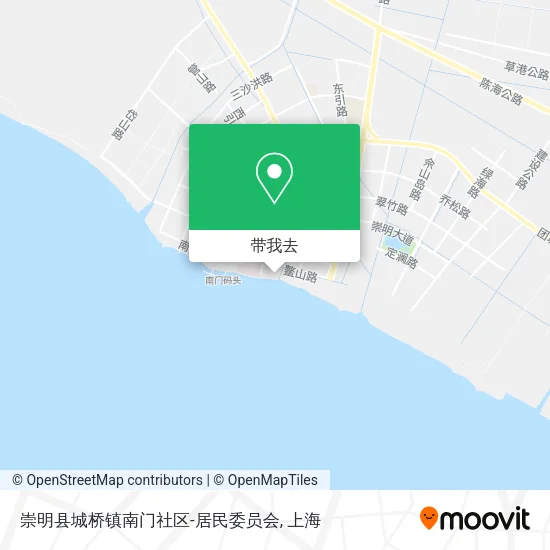 崇明县城桥镇南门社区-居民委员会地图