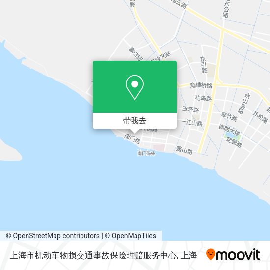 上海市机动车物损交通事故保险理赔服务中心地图