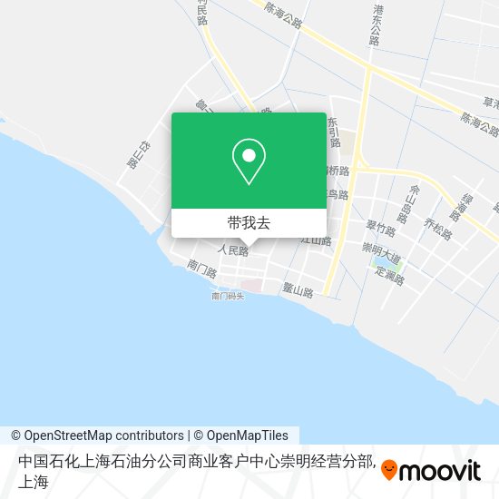 中国石化上海石油分公司商业客户中心崇明经营分部地图