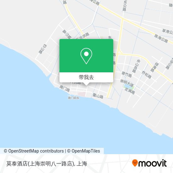 莫泰酒店(上海崇明八一路店)地图