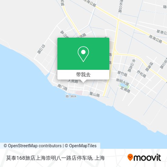 莫泰168旅店上海崇明八一路店停车场地图