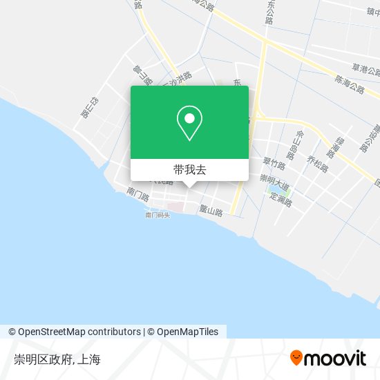 崇明区政府地图