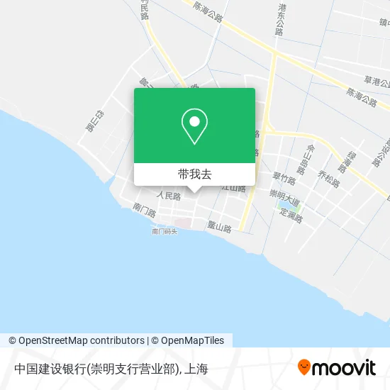 中国建设银行(崇明支行营业部)地图