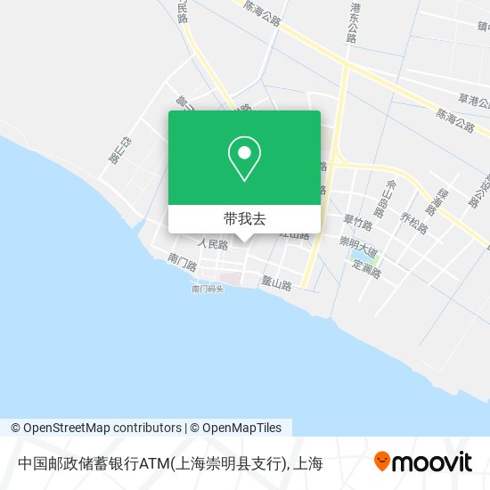 中国邮政储蓄银行ATM(上海崇明县支行)地图