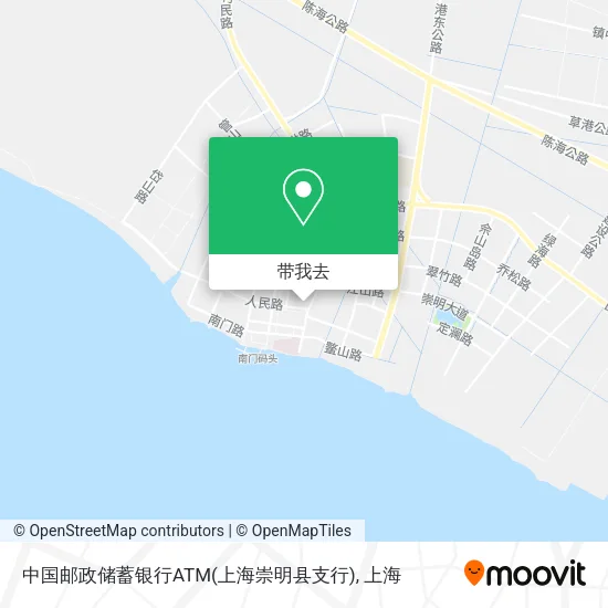 中国邮政储蓄银行ATM(上海崇明县支行)地图