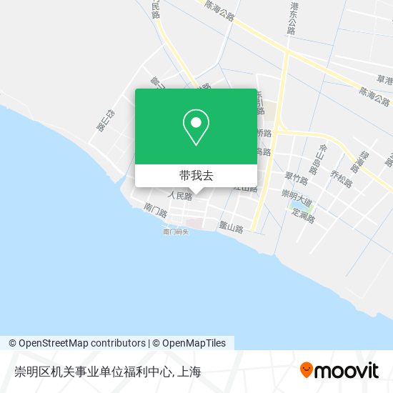 崇明区机关事业单位福利中心地图