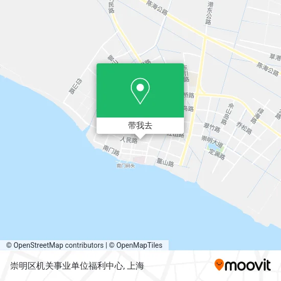 崇明区机关事业单位福利中心地图