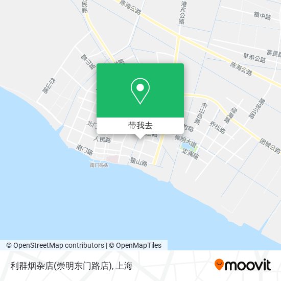 利群烟杂店(崇明东门路店)地图