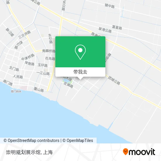 崇明规划展示馆地图