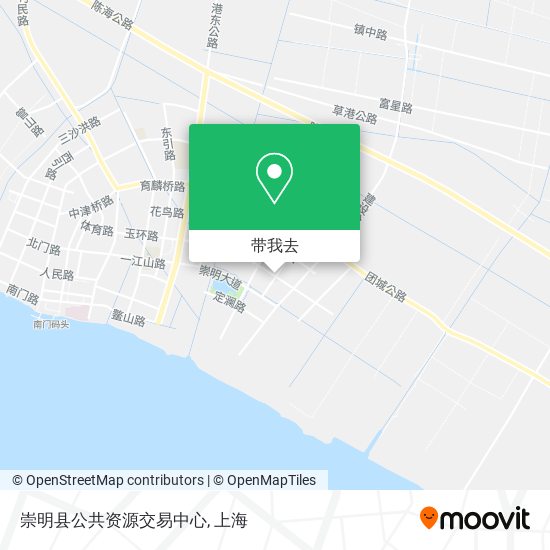 崇明县公共资源交易中心地图
