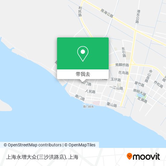 上海永增大众(三沙洪路店)地图