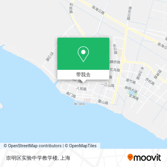 崇明区实验中学教学楼地图