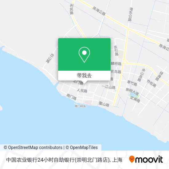中国农业银行24小时自助银行(崇明北门路店)地图
