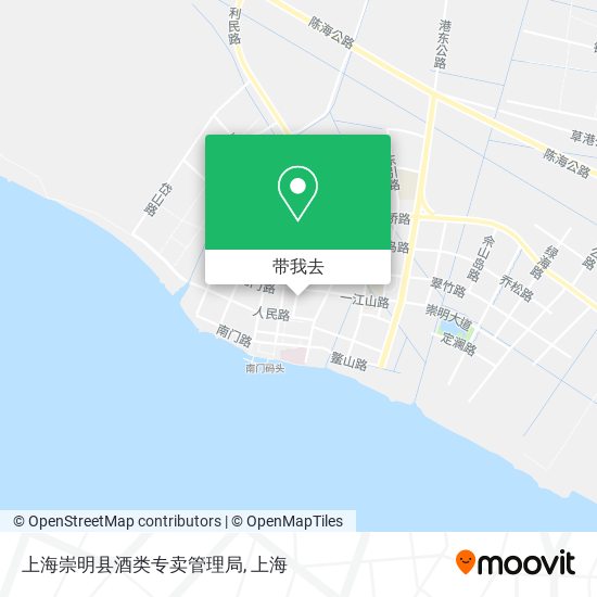 上海崇明县酒类专卖管理局地图